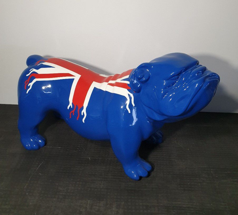 BULLDOG  37CM LAQUÉ DESIGN UK TRASH