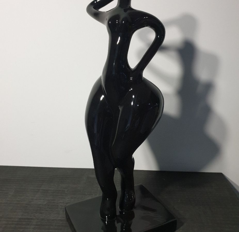 DANSEUSE 47CM LAQUÉE NOIRE