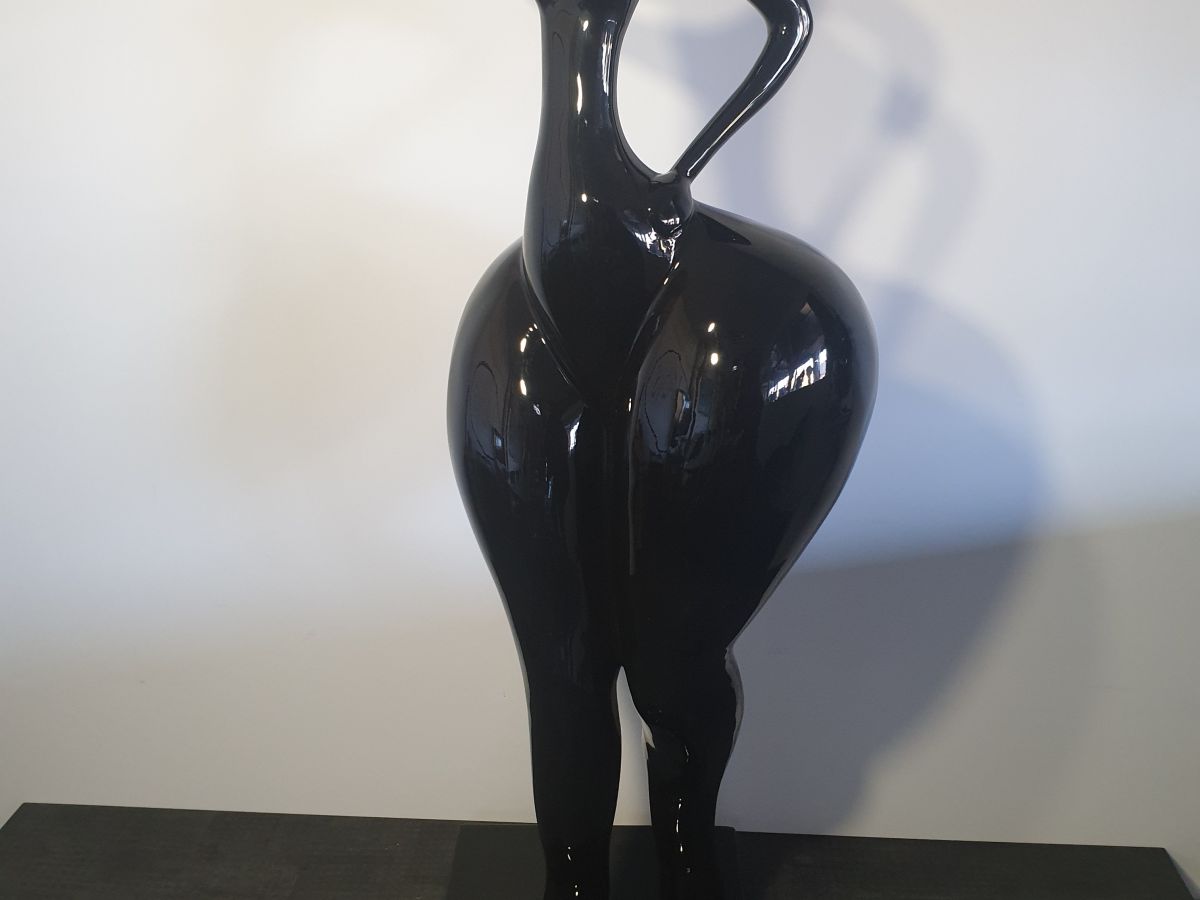 DANSEUSE 97CM LAQUÉE NOIRE