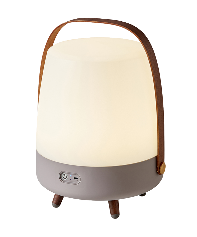 KOODUU LITE-UP PLAY Taupe Enceinte lampe LED et haut parleur sans fil