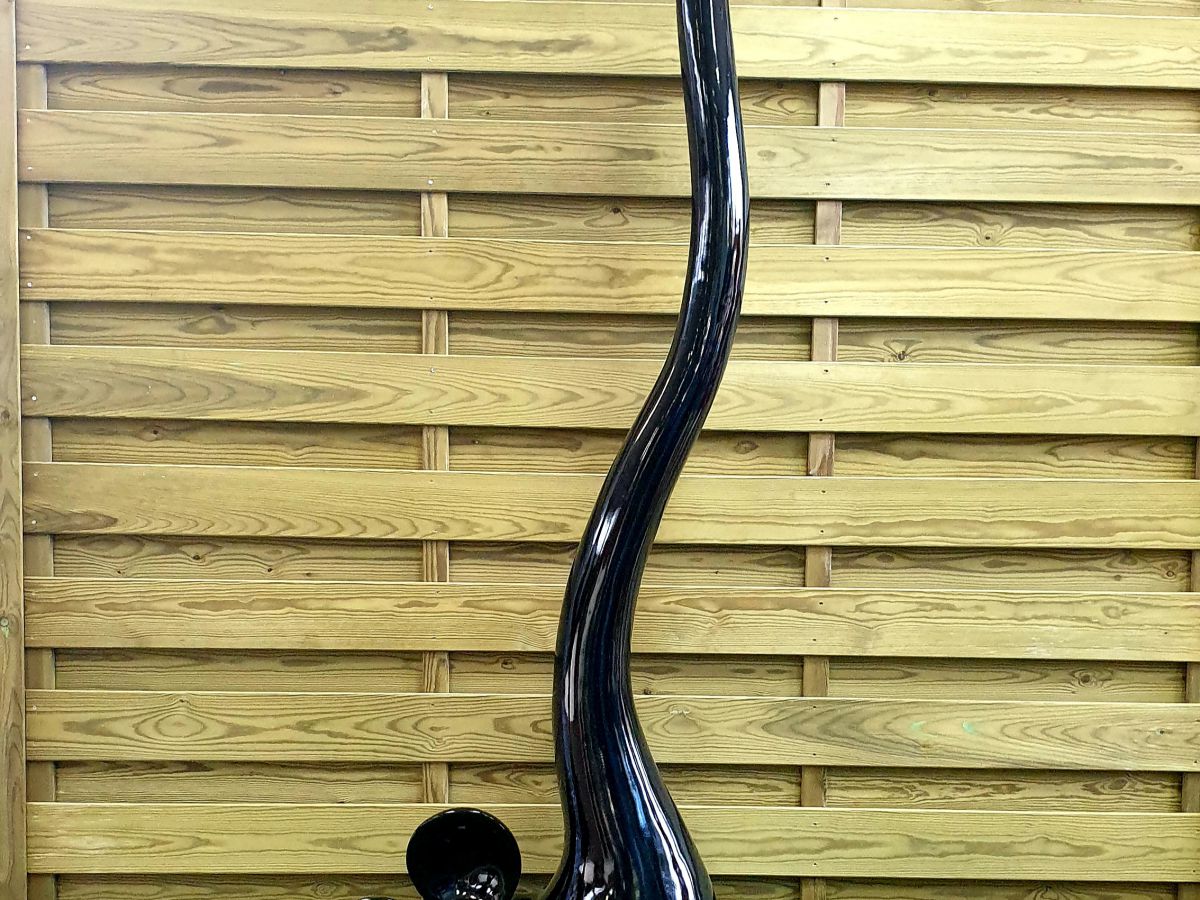 SOURIS 162CM LAQUÉE NOIRE