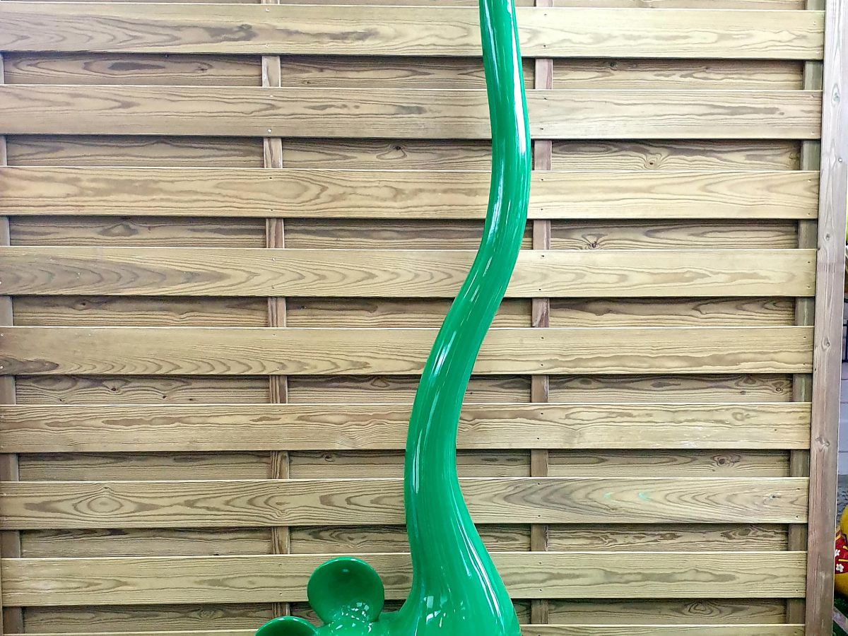 SOURIS 162CM LAQUÉE VERTE